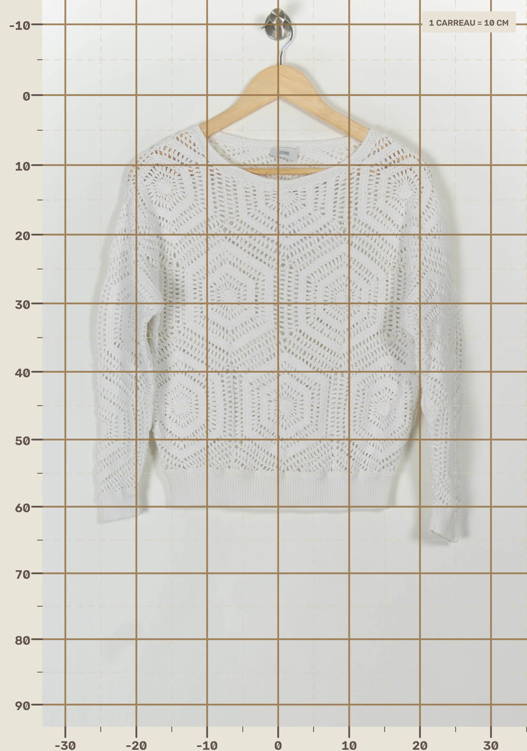 Pull Blanc - Taille S/36 de la marque Closed | PARAD120818 - Vendu par Paradigme - Image 4