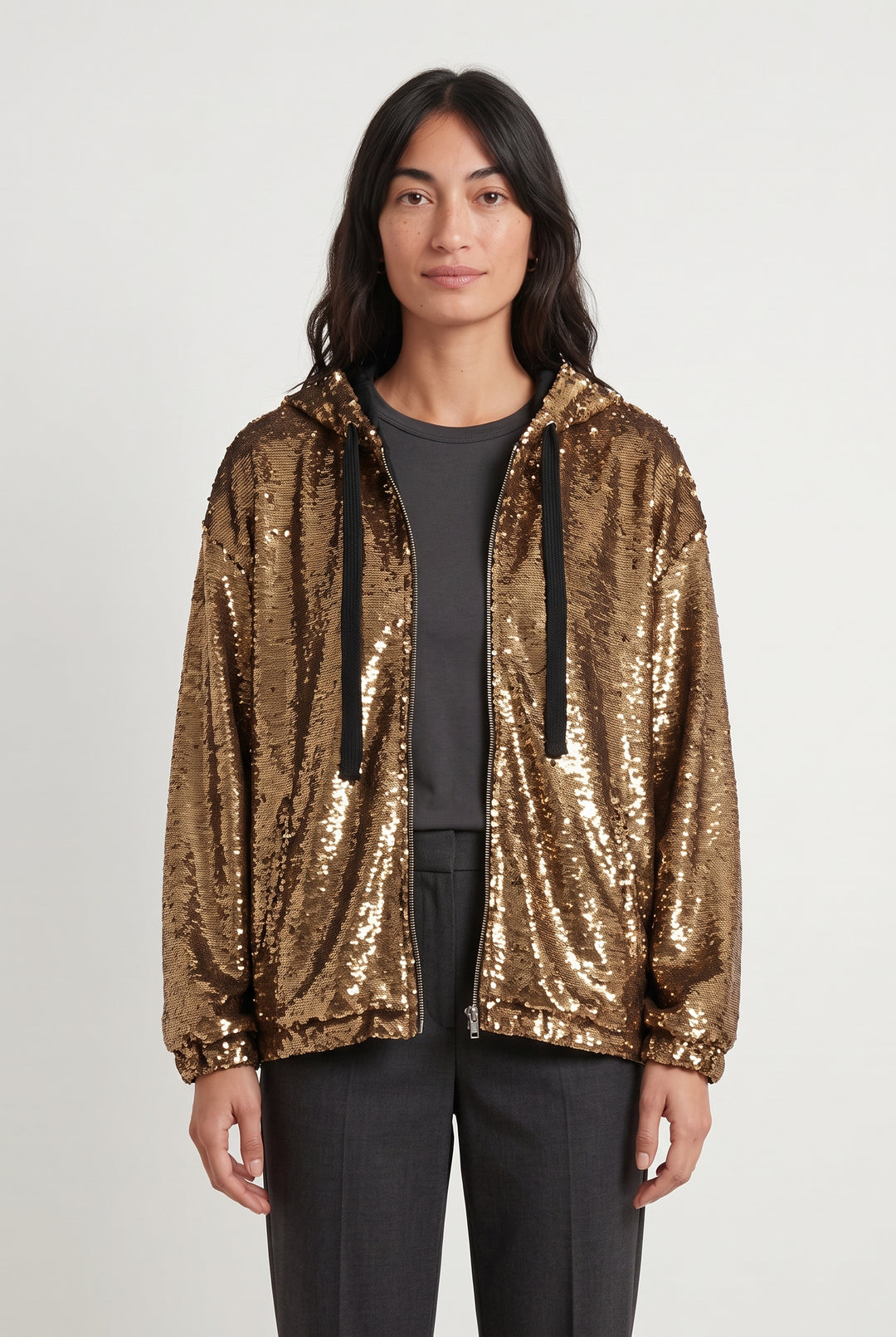 Sweat à Capuche Doré - Taille S/36 de la marque IRO | PARAD120821 - Vendu par Paradigme - Image 1
