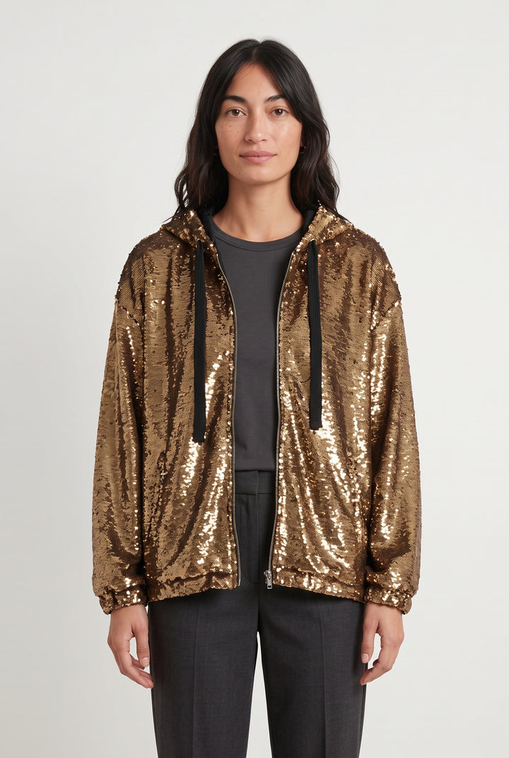 Sweat à Capuche Doré - Taille S/36 de la marque IRO | PARAD120821 - Vendu par Paradigme - Image 1