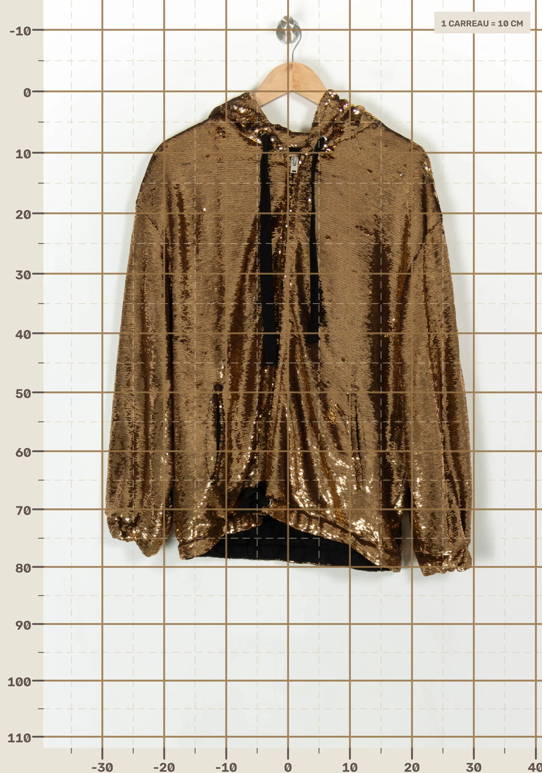 Sweat à Capuche Doré - Taille S/36 de la marque IRO | PARAD120821 - Vendu par Paradigme - Image 4