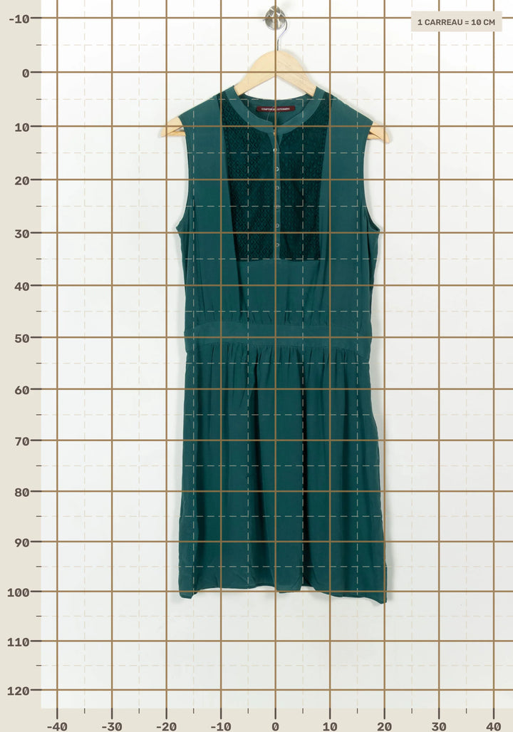 Robe Sans Manches Verte - Taille L/40 de la marque Comptoir des Cotonniers | PARAD120824 - Vendu par Paradigme - Image 4