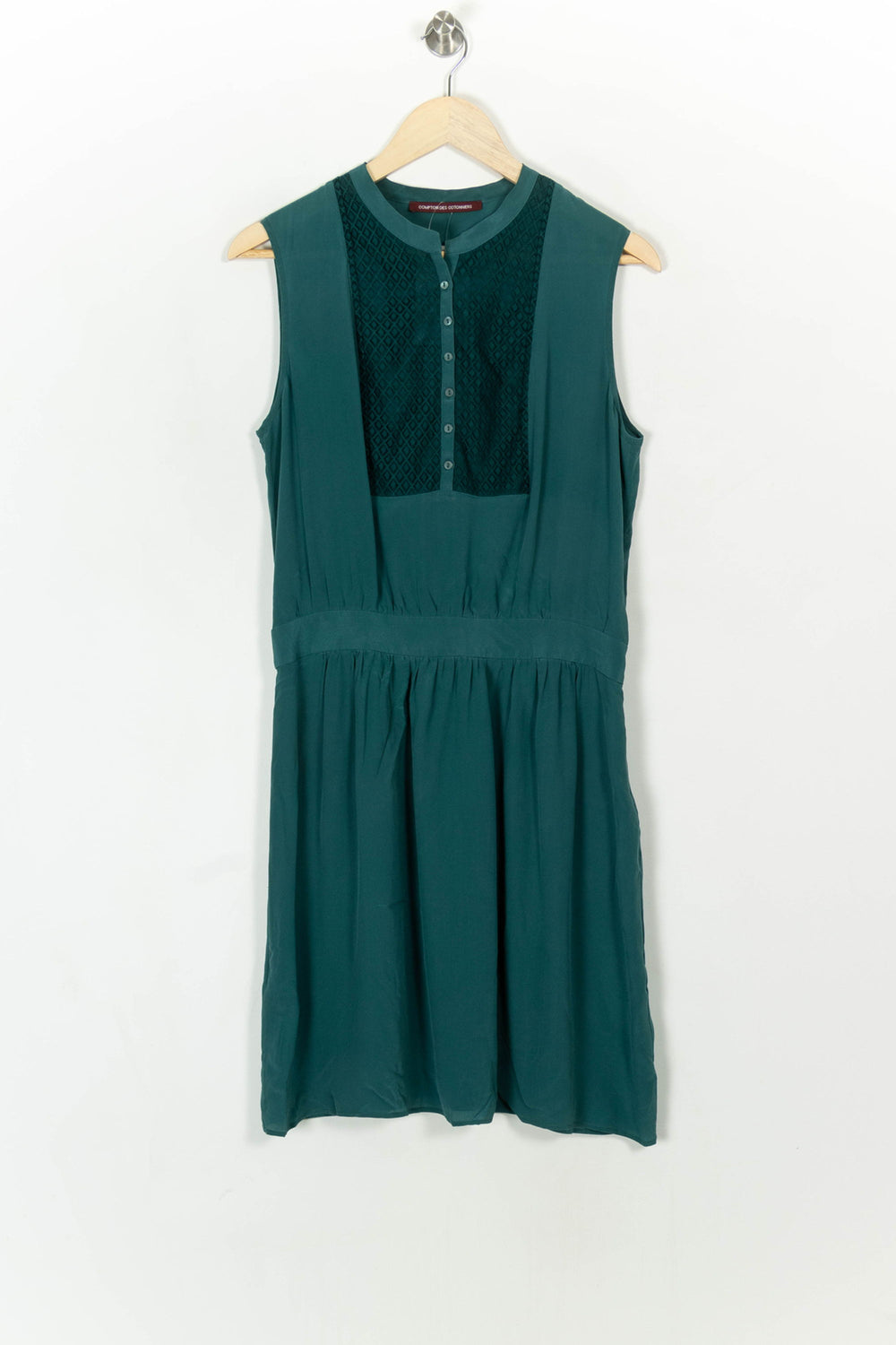 Robe Sans Manches Verte - Taille L/40 de la marque Comptoir des Cotonniers | PARAD120824 - Vendu par Paradigme - Image 2