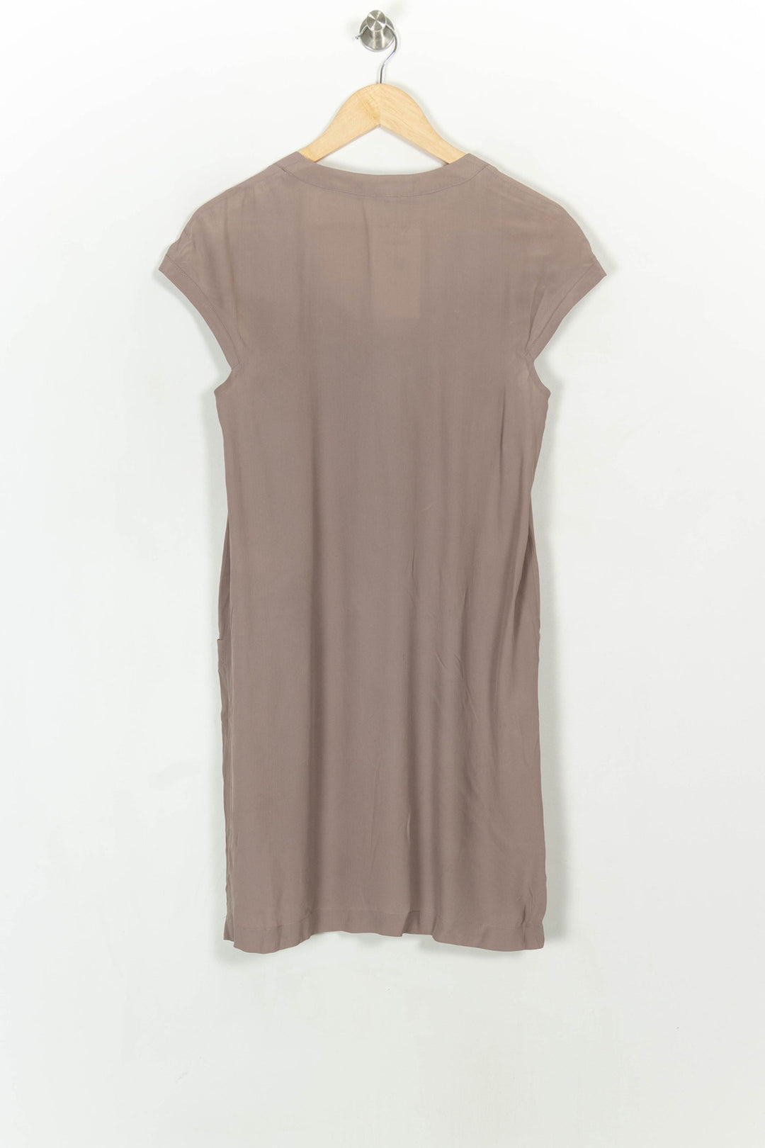 Robe Courte Taupe - Taille M/38 de la marque Tara Jarmon | PARAD120831 - Vendu par Paradigme - Image 5