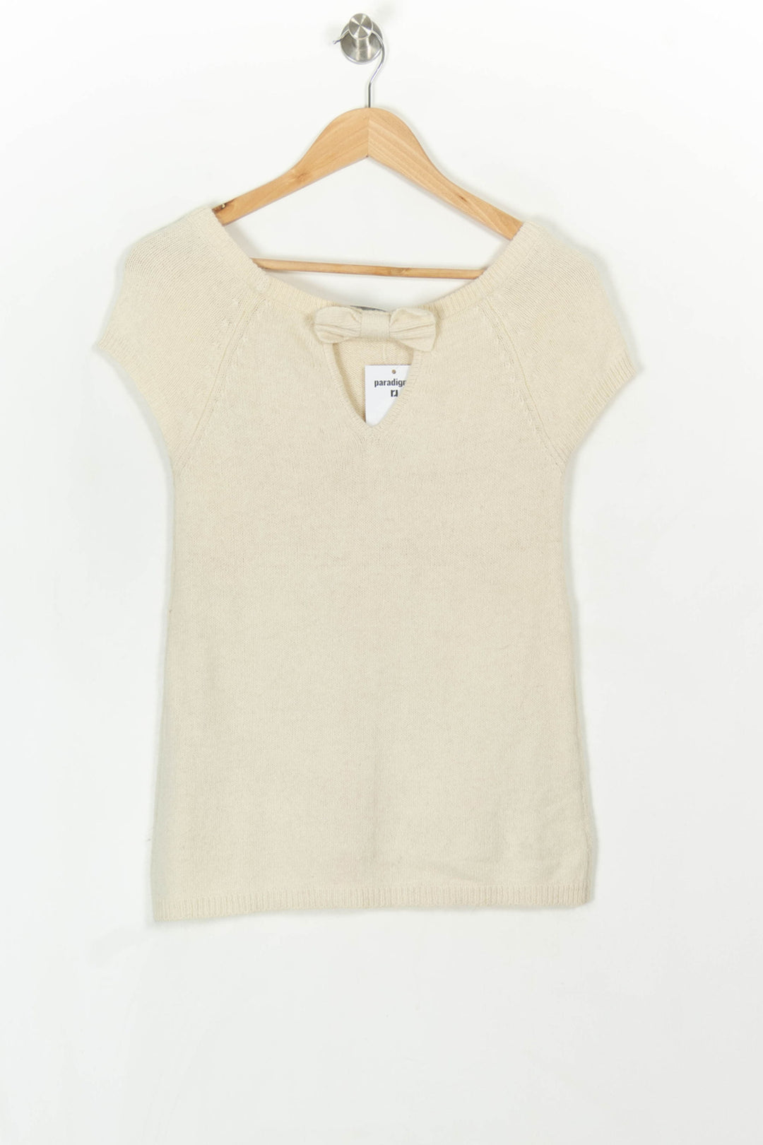 Pull Manches Courtes Beige - Taille S/36 de la marque Tara Jarmon | PARAD120832 - Vendu par Paradigme - Image 5