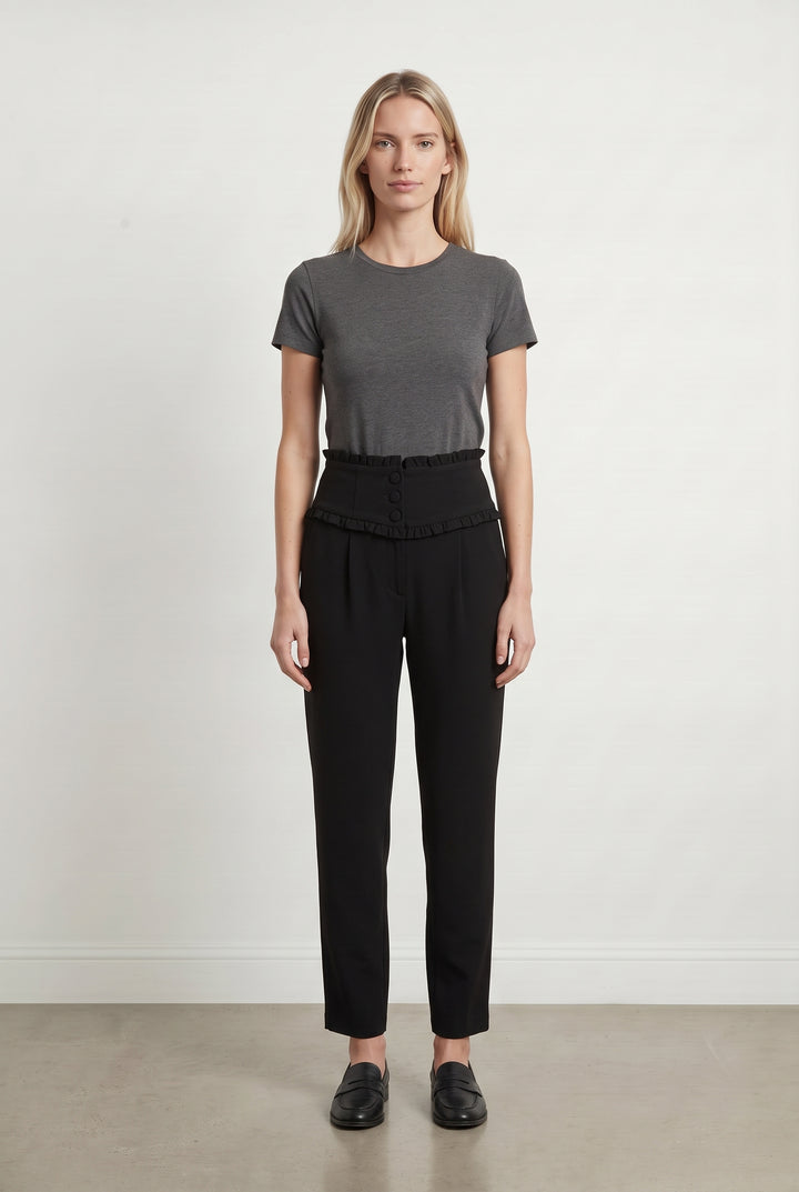 Pantalon Noir - Taille S/36 de la marque Claudie Pierlot | PARAD120835 - Vendu par Paradigme - Image 1