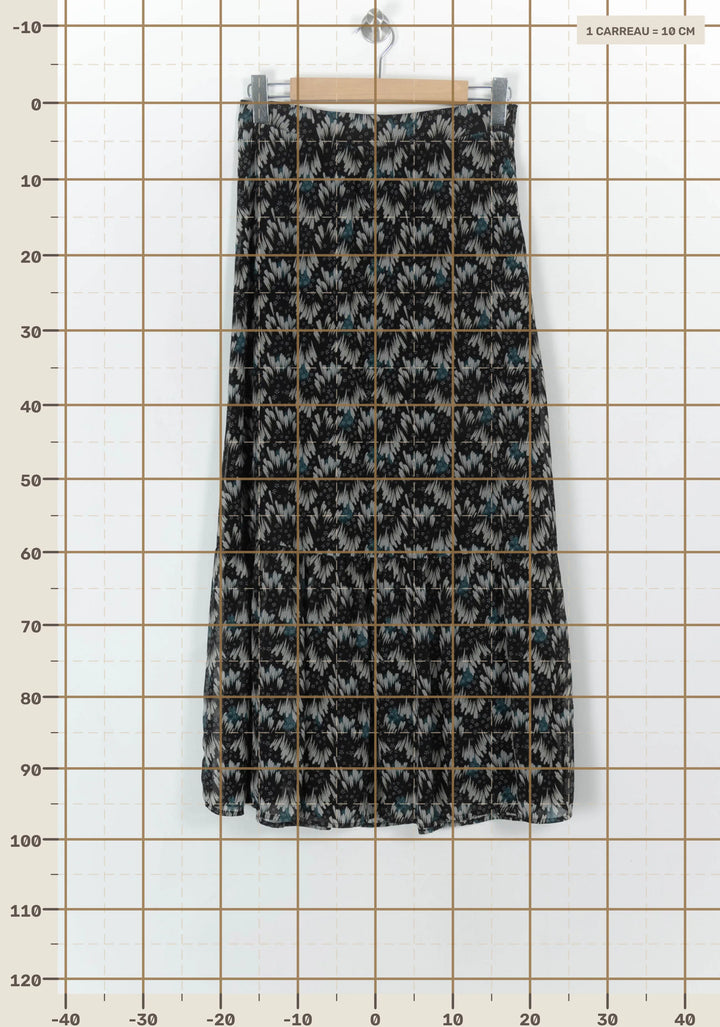 Jupe Noire et Grise - Taille M/38 de la marque La Fée Maraboutée | PARAD120839 - Vendu par Paradigme - Image 4