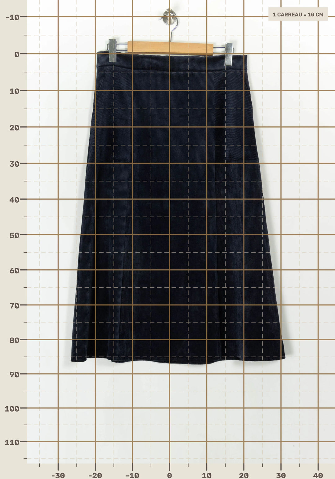 Jupe Bleu - Taille XL/42 de la marque La Fée Maraboutée | PARAD120840 - Vendu par Paradigme - Image 4