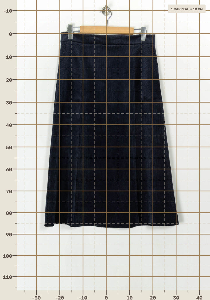Jupe Bleu - Taille XL/42 de la marque La Fée Maraboutée | PARAD120840 - Vendu par Paradigme - Image 4