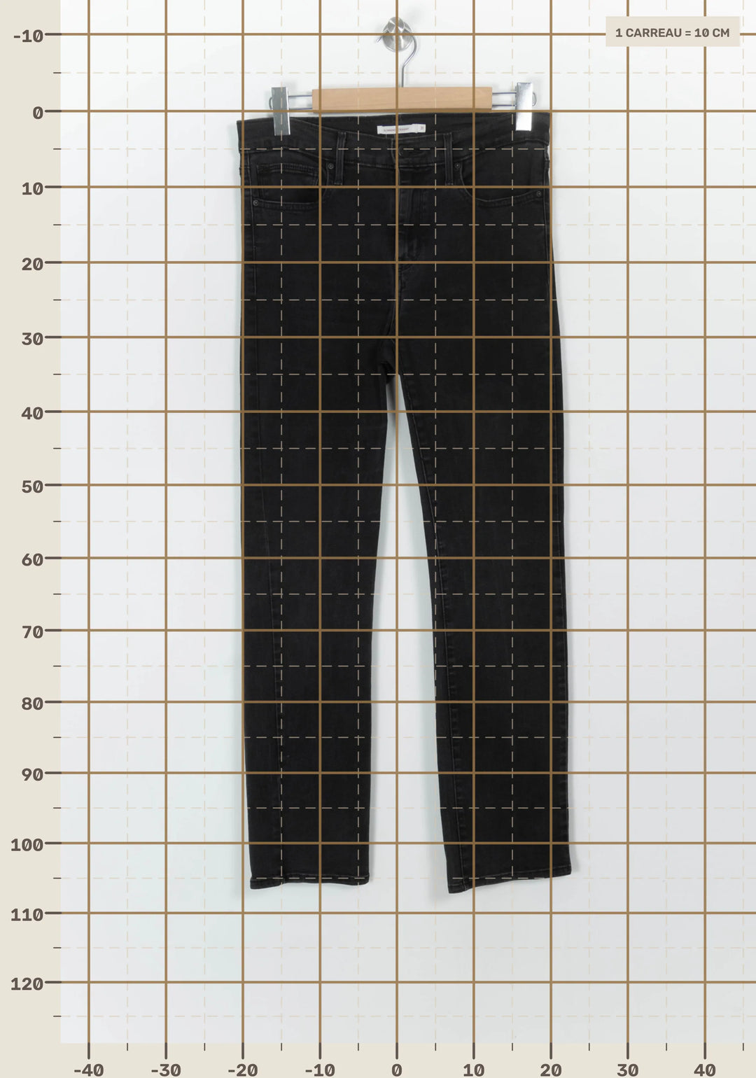 Jean Droit Gris - Taille S/36 de la marque Levi&