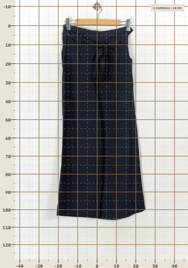 Pantalon Large Bleu - Taille XL/42 de la marque La Fée Maraboutée | PARAD120852 - Vendu par Paradigme - Image 4