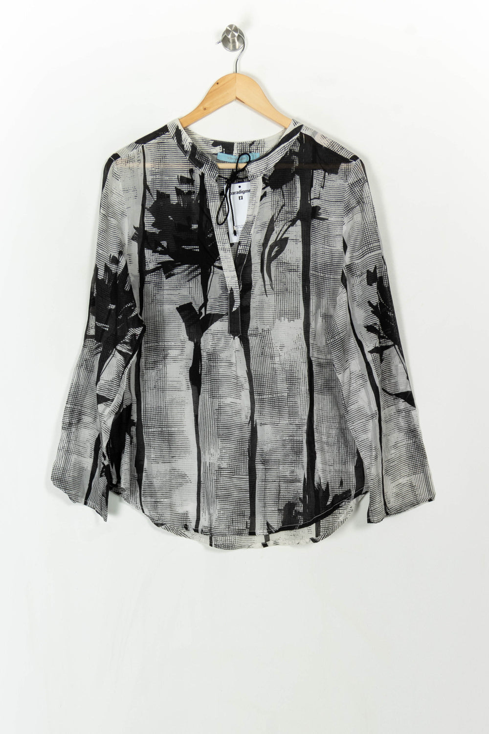 Blouse Noir et Blanc - Taille XXL/44 de la marque La Fée Maraboutée | PARAD120853 - Vendu par Paradigme - Image 2