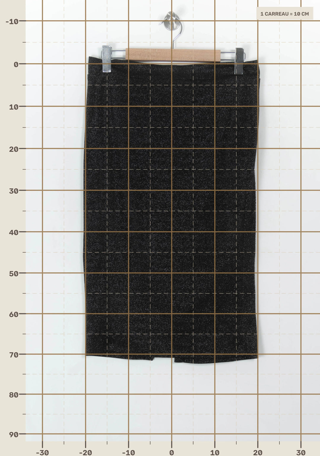 Jupe Crayon Noire - Taille L/40 de la marque La Fée Maraboutée | PARAD120857 - Vendu par Paradigme - Image 4