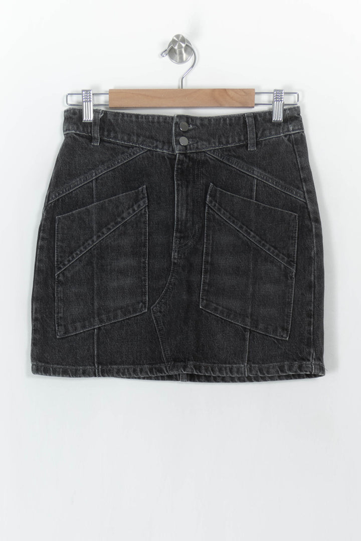 Jupe En Jean Noire - Taille M/38 de la marque ba&amp;sh | PARAD120860 - Vendu par Paradigme - Image 2