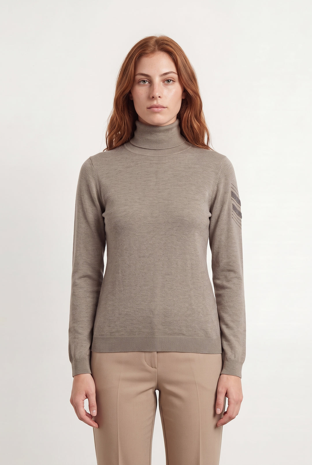 Pull Col Roulé Beige - Taille S/36 de la marque IKKS | PARAD120867 - Vendu par Paradigme - Image 1