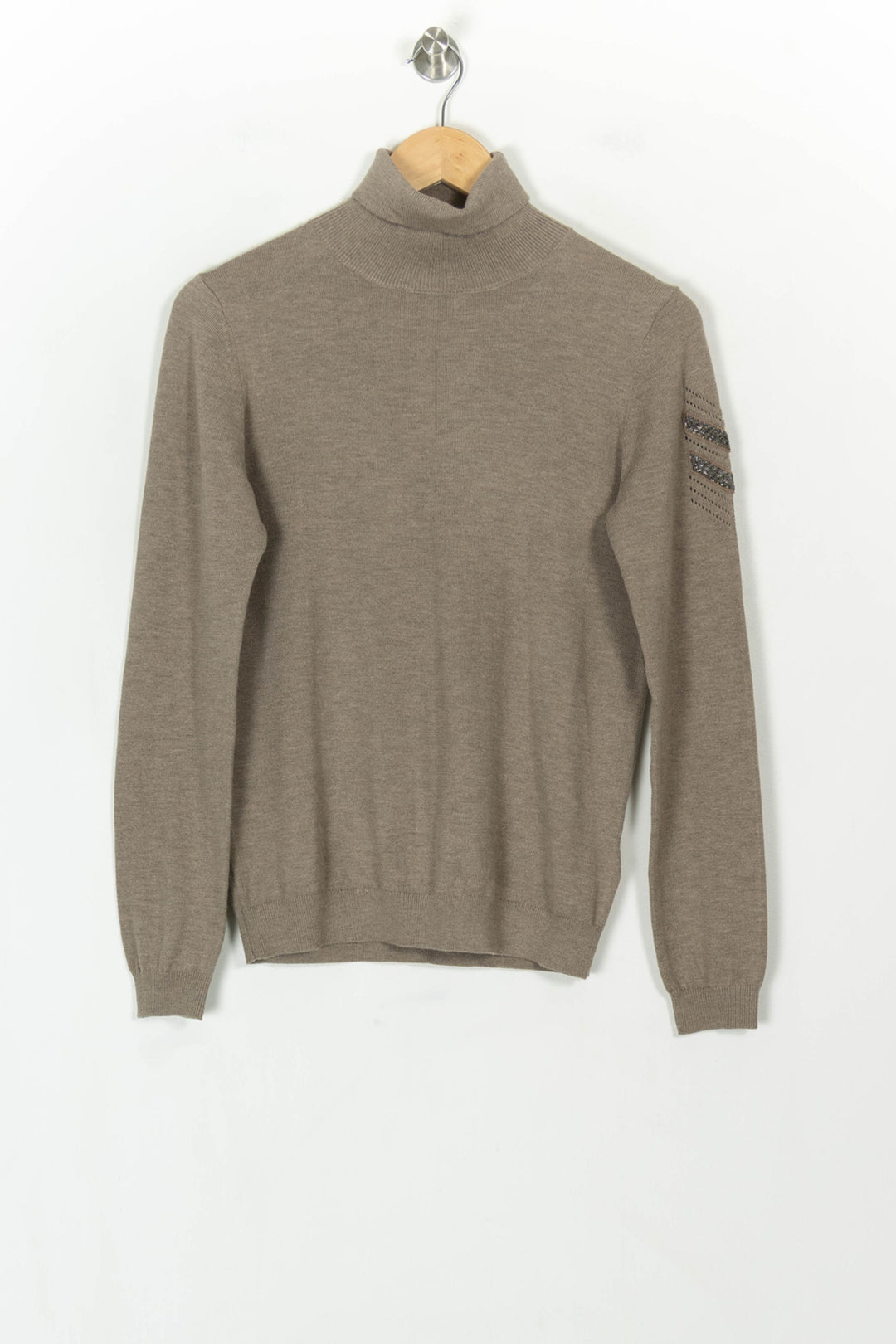 Pull Col Roulé Beige - Taille S/36 de la marque IKKS | PARAD120867 - Vendu par Paradigme - Image 2