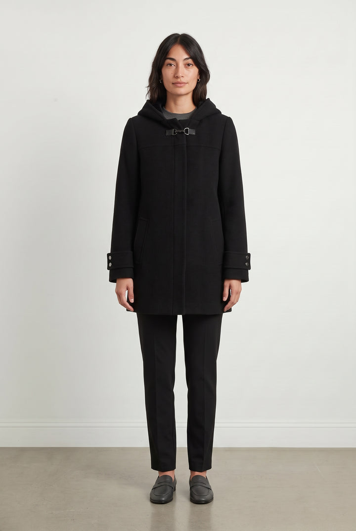 Duffle-coat Noir - Taille S/36 de la marque Caroll | PARAD120872 - Vendu par Paradigme - Image 1