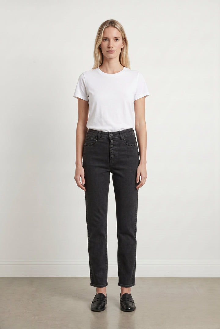 Jean Gris - Taille XS/34 de la marque IKKS | PARAD120876 - Vendu par Paradigme - Image 1