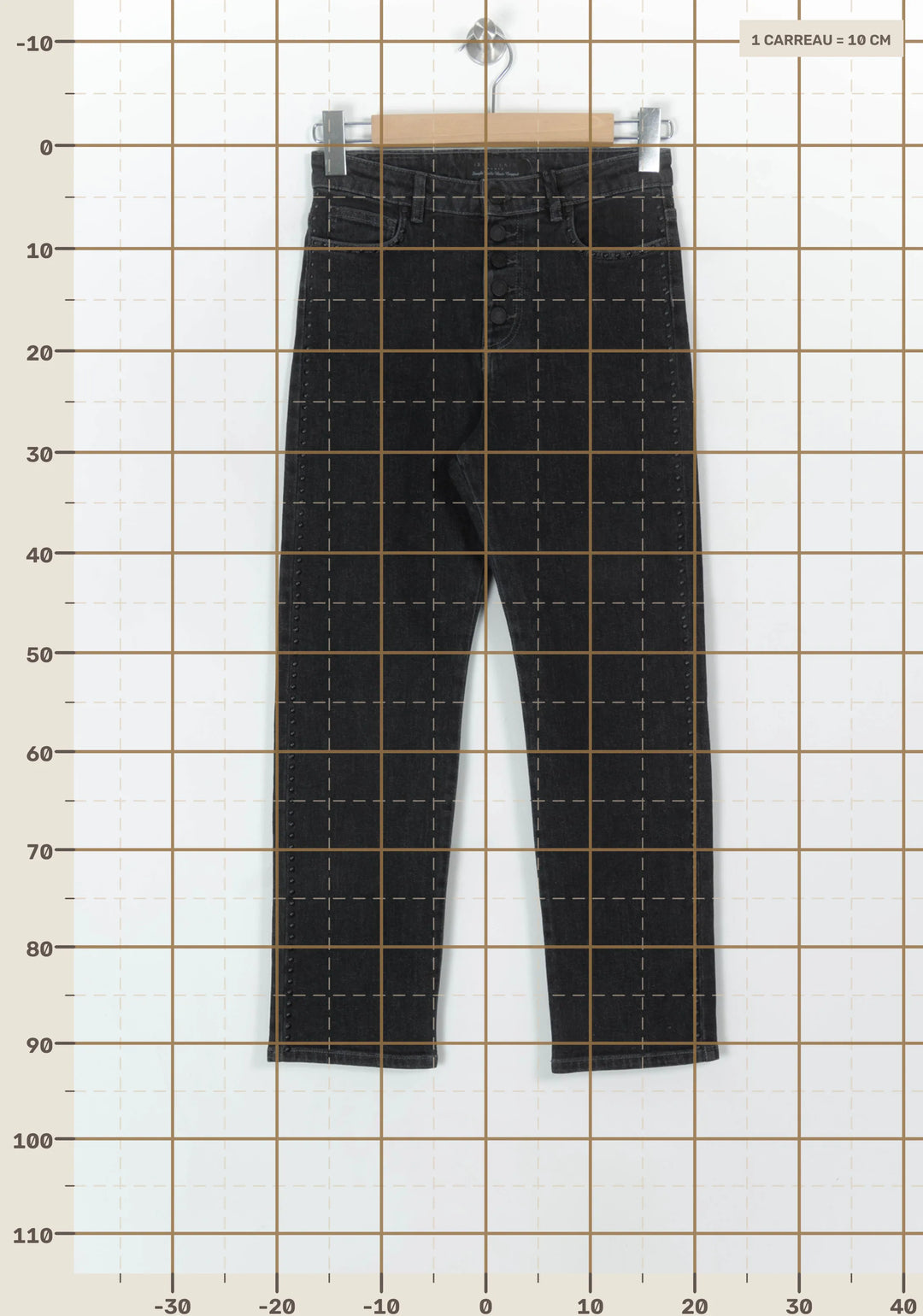 Jean Gris - Taille XS/34 de la marque IKKS | PARAD120876 - Vendu par Paradigme - Image 4