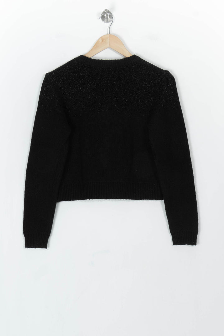 Cardigan Noir - Taille XS/34 de la marque La Fée Maraboutée | PARAD120878 - Vendu par Paradigme - Image 5