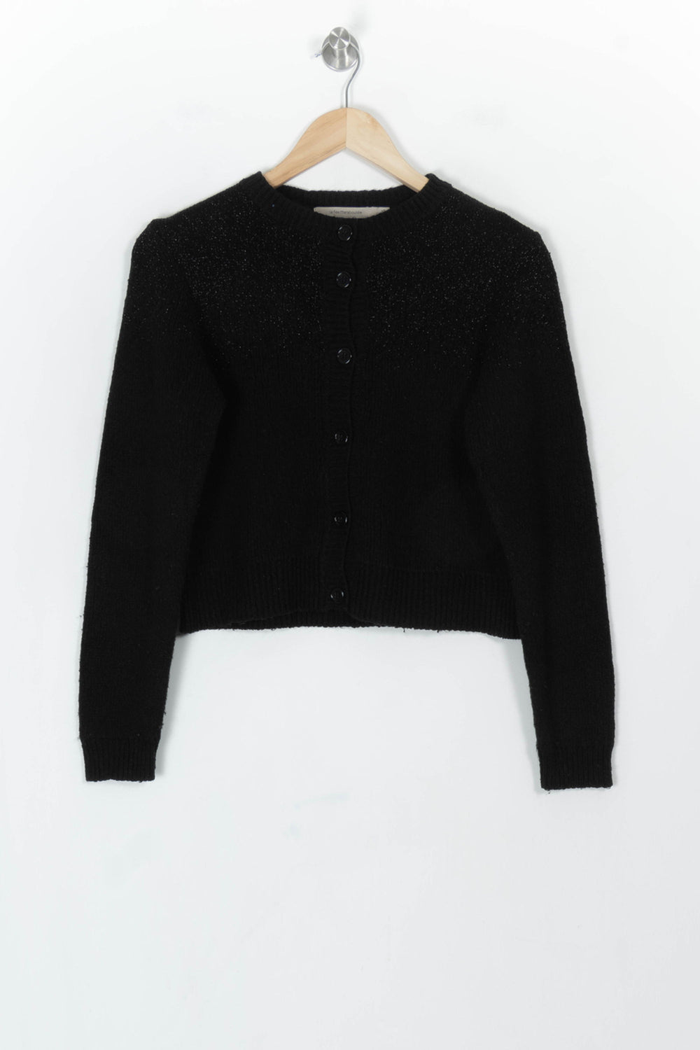 Cardigan Noir - Taille XS/34 de la marque La Fée Maraboutée | PARAD120878 - Vendu par Paradigme - Image 2