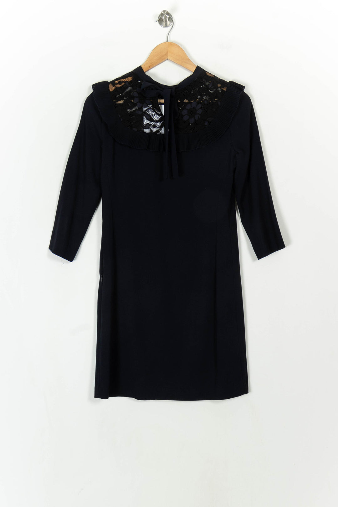 Robe Droite Bleu Marine et Noir - Taille S/36 de la marque Claudie Pierlot | PARAD120881 - Vendu par Paradigme - Image 5