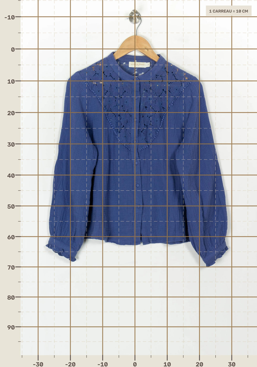 Blouse Bleue - Taille L/40 de la marque La Petite Etoile | PARAD120886 - Vendu par Paradigme - Image 4