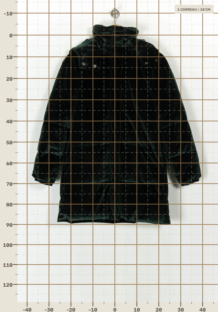 Doudoune Verte - Taille S/36 de la marque La Fée Maraboutée | PARAD120893 - Vendu par Paradigme - Image 4