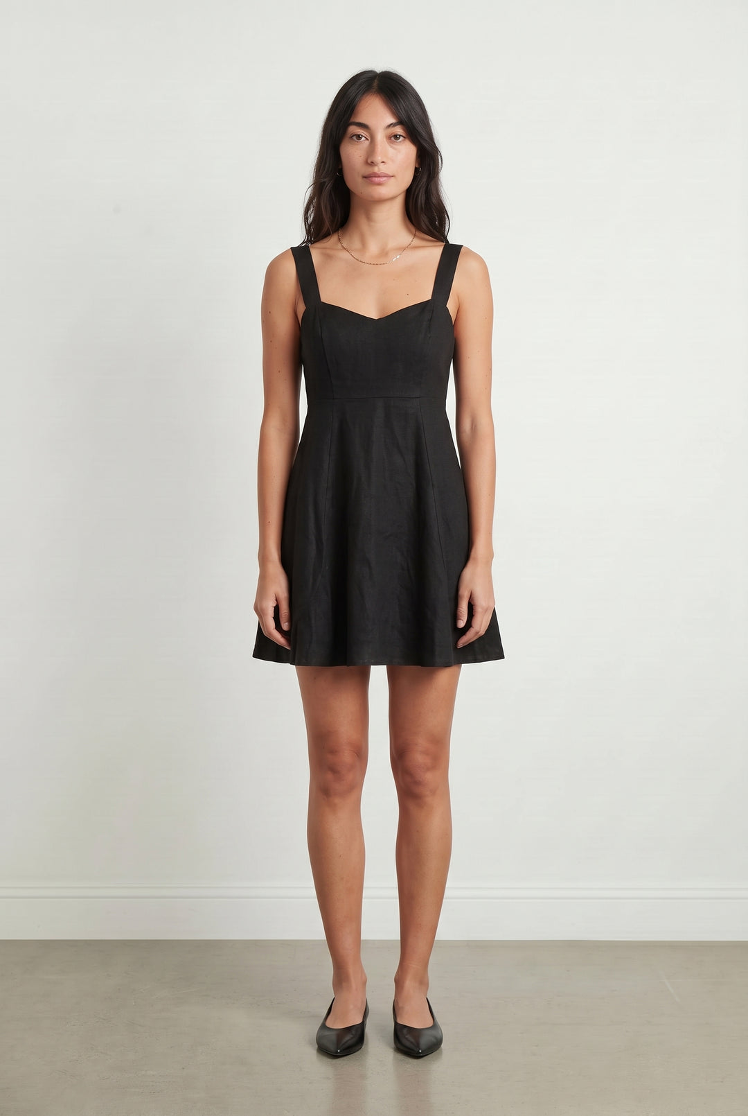 Robe Patineuse Noire - Taille XS/34 de la marque Sézane | PARAD120895 - Vendu par Paradigme - Image 1