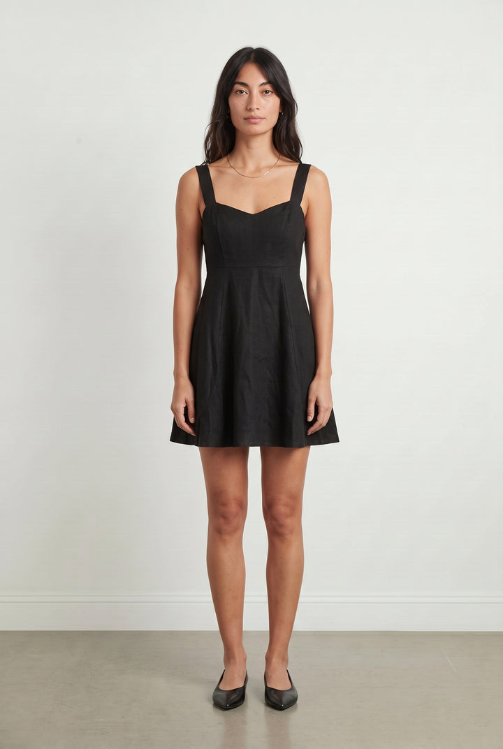 Robe Patineuse Noire - Taille XS/34 de la marque Sézane | PARAD120895 - Vendu par Paradigme - Image 1