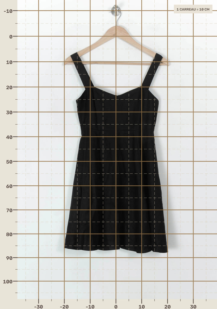 Robe Patineuse Noire - Taille XS/34 de la marque Sézane | PARAD120895 - Vendu par Paradigme - Image 4