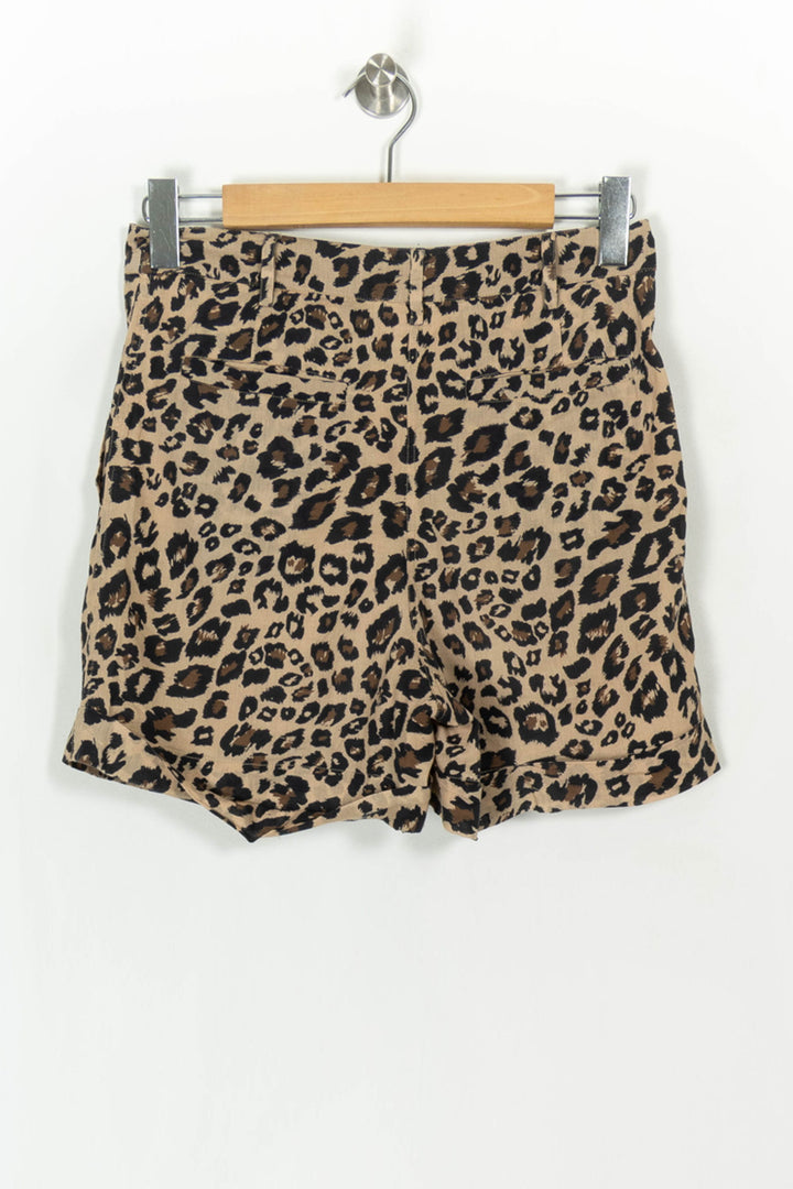 Short Léopard Beige et Noir - Taille M/38 de la marque Petite Mendigote | PARAD120899 - Vendu par Paradigme - Image 5