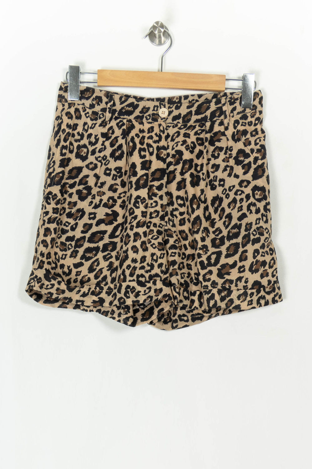 Short Léopard Beige et Noir - Taille M/38 de la marque Petite Mendigote | PARAD120899 - Vendu par Paradigme - Image 2