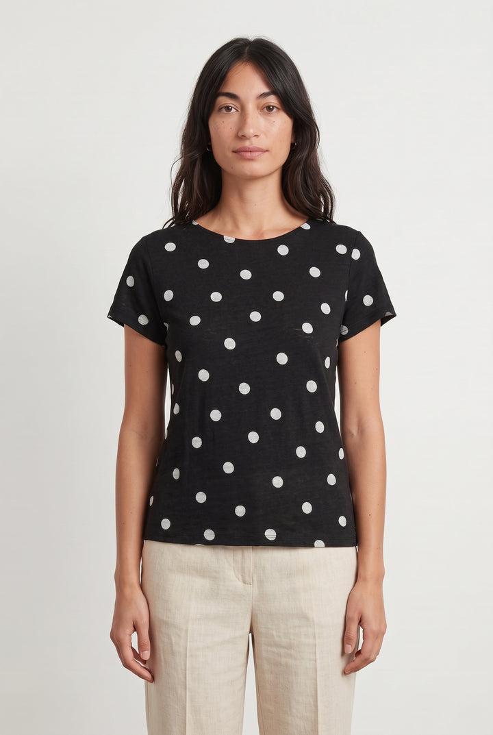 Tee-shirt Noir et Blanc - Taille XS/34 de la marque Sézane | PARAD120902 - Vendu par Paradigme - Image 1