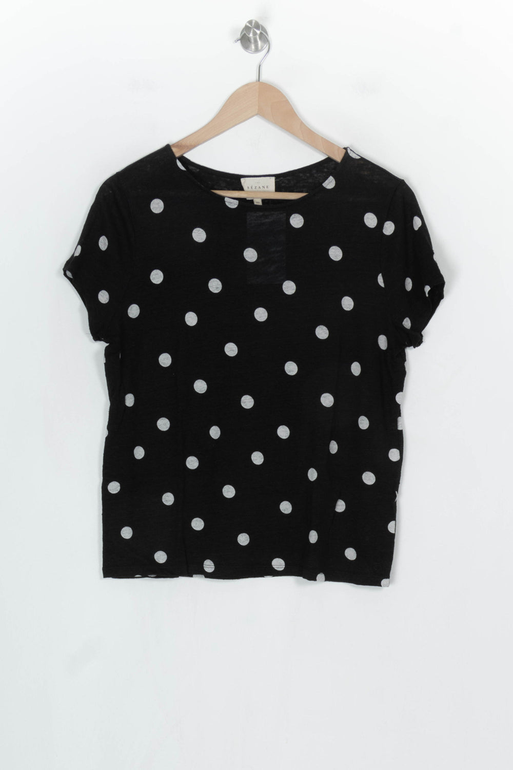 Tee-shirt Noir et Blanc - Taille XS/34 de la marque Sézane | PARAD120902 - Vendu par Paradigme - Image 2