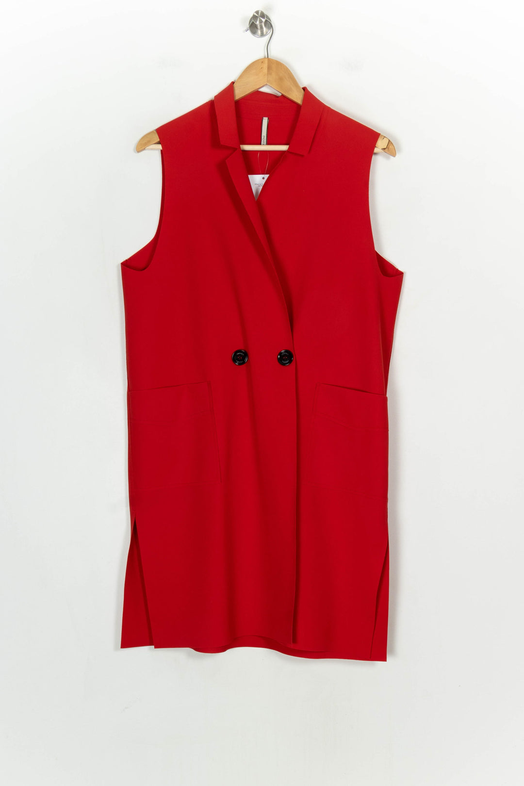 Veste Sans Manches Rouge - Taille L/40 de la marque Indies | PARAD120906 - Vendu par Paradigme - Image 2