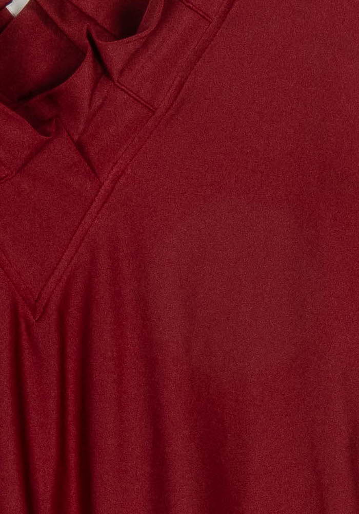 Robe Courte Bordeaux - Taille L/40 de la marque Indies | PARAD120907 - Vendu par Paradigme - Image 3