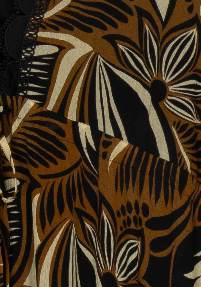 Robe Longue Marron et Noire - Taille L/40 de la marque Bleu Blanc Rouge | PARAD120908 - Vendu par Paradigme - Image 3