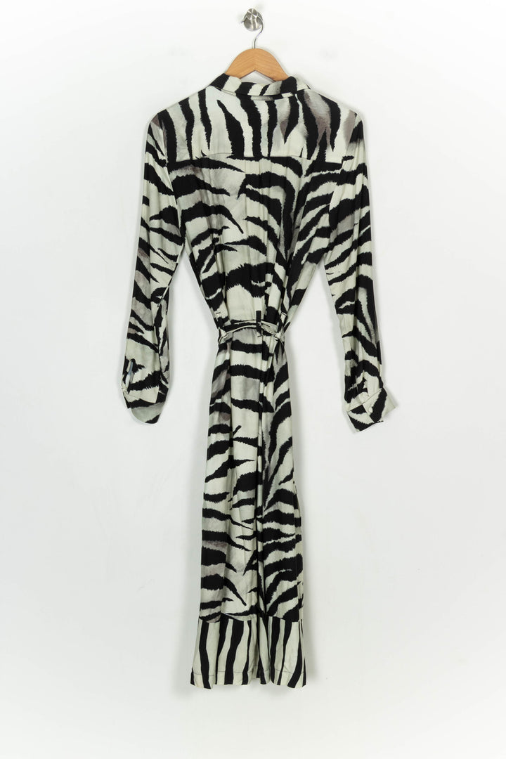 Robe Longue Noire et Blanche - Taille L/40 de la marque Indies | PARAD120909 - Vendu par Paradigme - Image 5