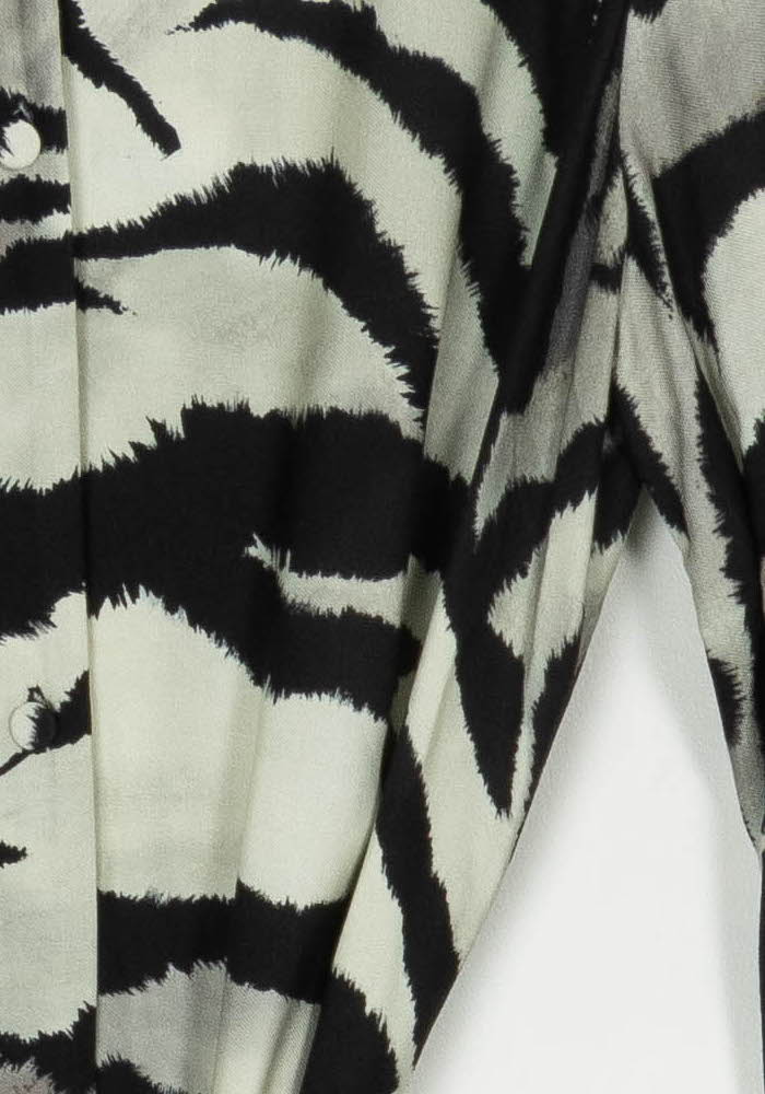Robe Longue Noire et Blanche - Taille L/40 de la marque Indies | PARAD120909 - Vendu par Paradigme - Image 3