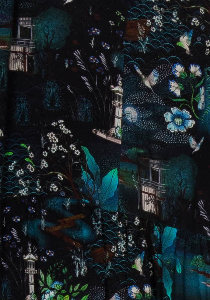 Robe Bleue et Noire - Taille L/40 de la marque La Fée Maraboutée | PARAD120910 - Vendu par Paradigme - Image 3