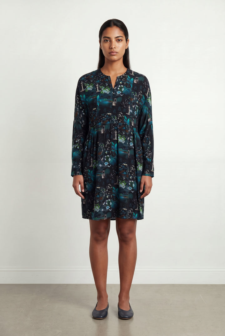 Robe Bleue et Noire - Taille L/40 de la marque La Fée Maraboutée | PARAD120910 - Vendu par Paradigme - Image 1