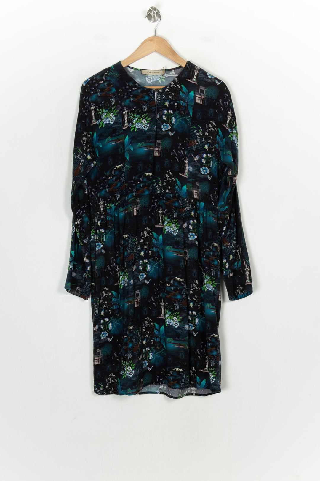 Robe Bleue et Noire - Taille L/40 de la marque La Fée Maraboutée | PARAD120910 - Vendu par Paradigme - Image 2
