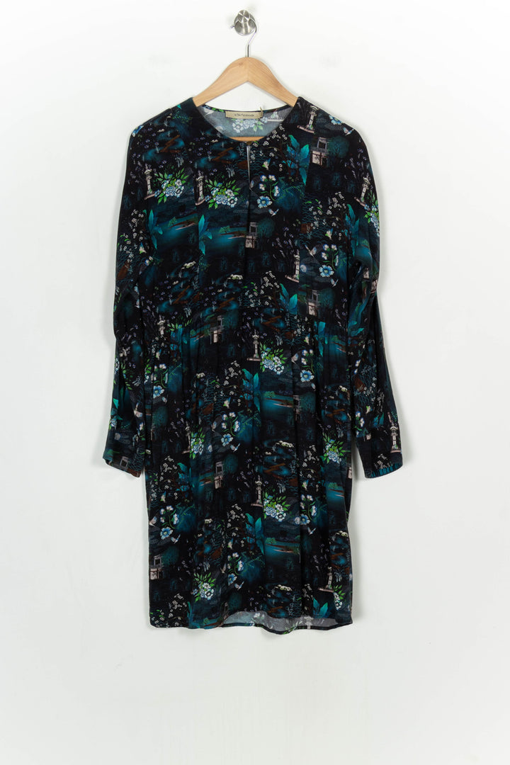 Robe Bleue et Noire - Taille L/40 de la marque La Fée Maraboutée | PARAD120910 - Vendu par Paradigme - Image 2