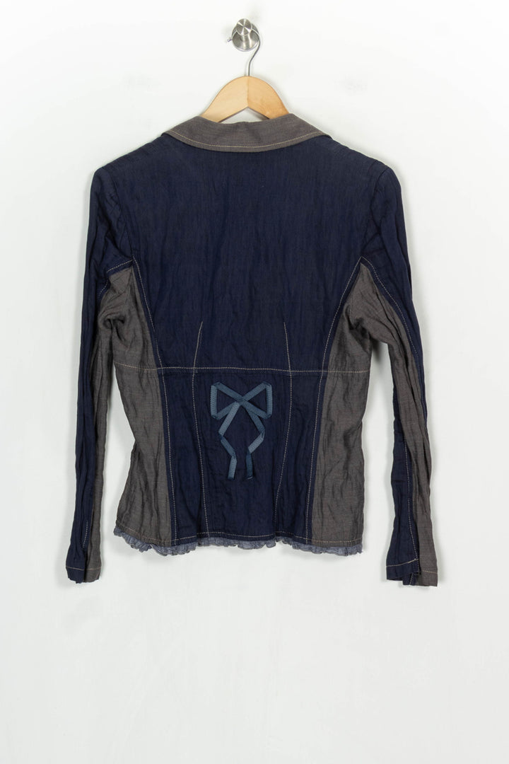 Veste Bleu et Gris - Taille L/40 de la marque Indies | PARAD120912 - Vendu par Paradigme - Image 5