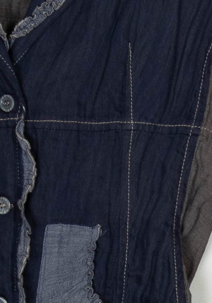 Veste Bleu et Gris - Taille L/40 de la marque Indies | PARAD120912 - Vendu par Paradigme - Image 3