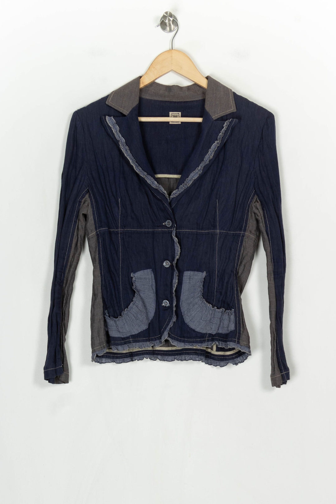 Veste Bleu et Gris - Taille L/40 de la marque Indies | PARAD120912 - Vendu par Paradigme - Image 2