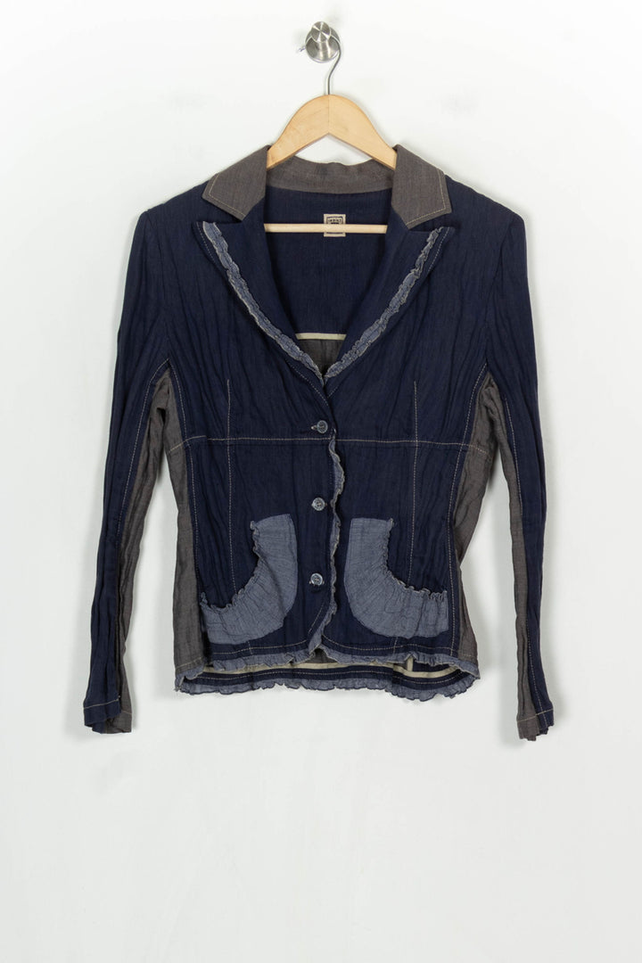 Veste Bleu et Gris - Taille L/40 de la marque Indies | PARAD120912 - Vendu par Paradigme - Image 2