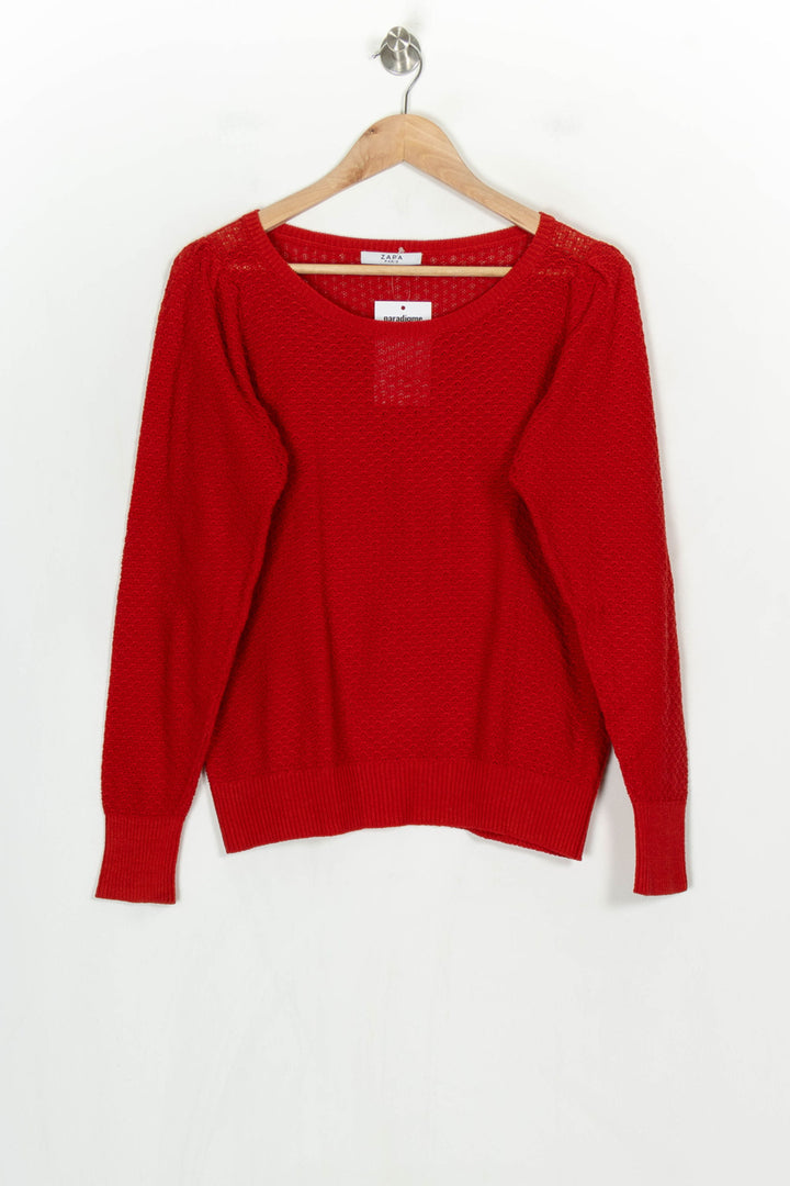 Pull Rouge - Taille XL/42 de la marque ZAPA | PARAD120913 - Vendu par Paradigme - Image 2
