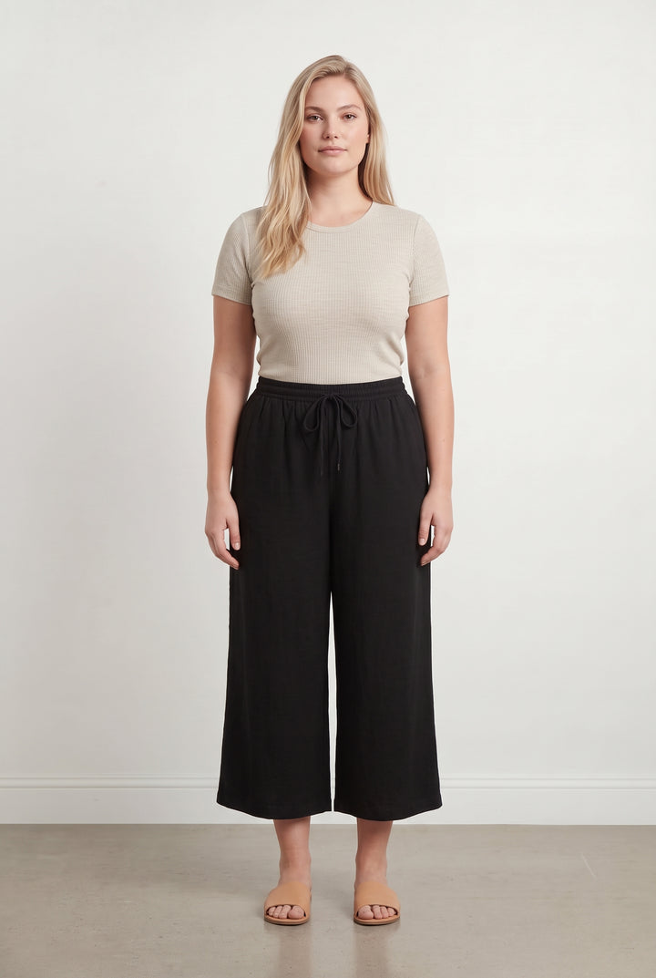 Pantalon Large Noir - Taille XXL/44 de la marque La Fée Maraboutée | PARAD120915 - Vendu par Paradigme - Image 1