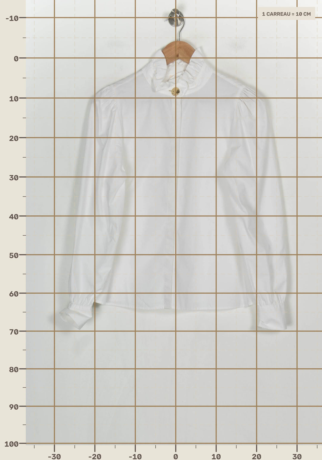 Chemise Blanche - Taille S/36 de la marque Sézane | PARAD120920 - Vendu par Paradigme - Image 4